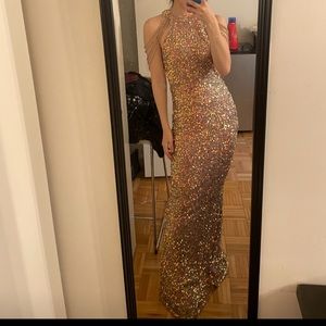 Gold sparkle dress